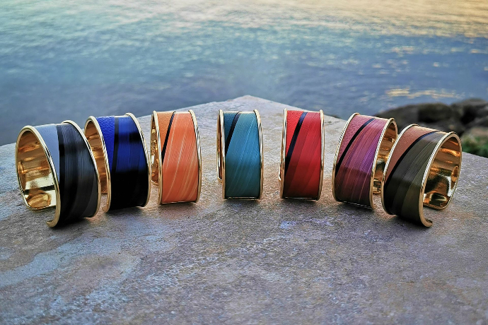 Photo de bracelets de la collection Mondrian